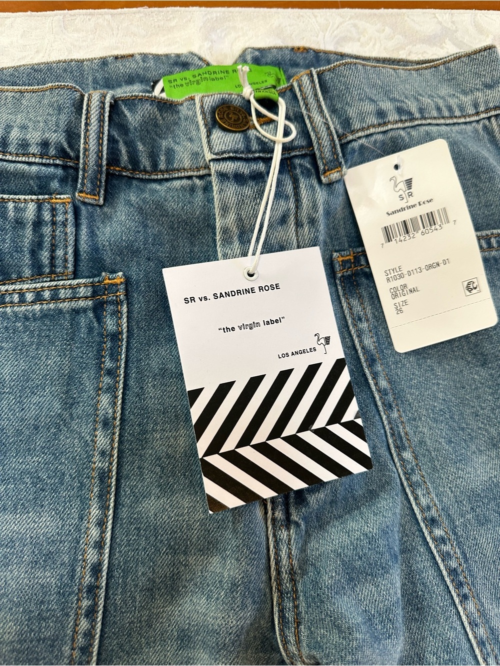NWT Free People SR vs
Sandrine Rose The Virgin
Label Jeans Blue Size 26 - Picture 2 of 11